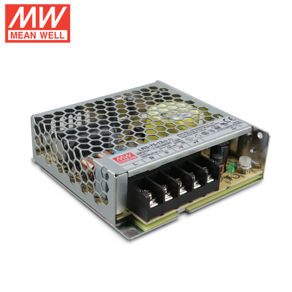 Mean Well LRS-75-12 DC12V 75Watt 6.5A UL Certification AC110-220 Volt Switching Power Supply For LED Strip Lights Lighting Mean Well LRS-75-12 DC12V 75Watt 6.5A UL Certification AC110-220 Volt Switching Power Supply For LED Strip Lights Lighting